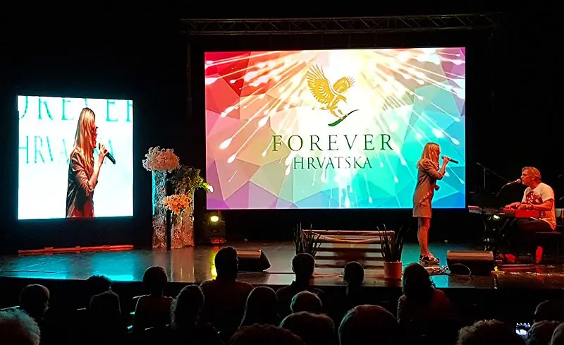 Lisinski Concert Hall, Zagreb, Croatia — 5 × 3 m rental screen for stage events
