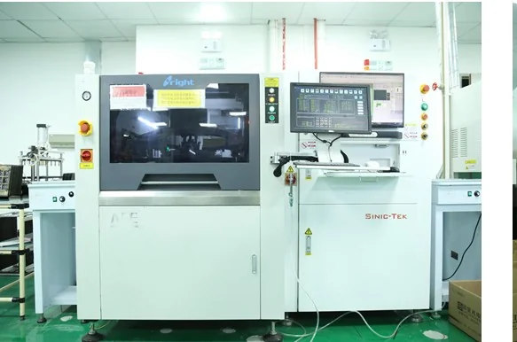 Solder-paste printer and inspection station at the head of the SMT line